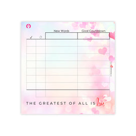 The Greatest of All is Love 3 x3 Post-it® Note Pads for Writers