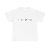 I see ghosts - Visions of Emerald - Light Colored Unisex Heavy Cotton Tee