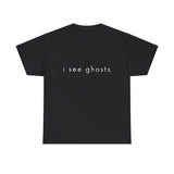 I see ghosts - Visions of Emerald Dark Colors Unisex Heavy Cotton Tee