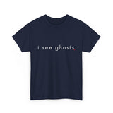 I see ghosts - Visions of Emerald Dark Colors Unisex Heavy Cotton Tee