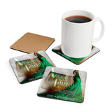 Visions of Emerald Corkwood Coaster Set