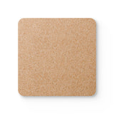 Visions of Emerald Corkwood Coaster Set