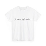 I see ghosts - Visions of Emerald - Light Colored Unisex Heavy Cotton Tee